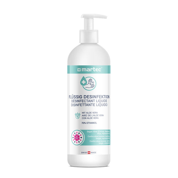 Martec Hand-Desinfektionsmittel mit Aloe Vera 500ml