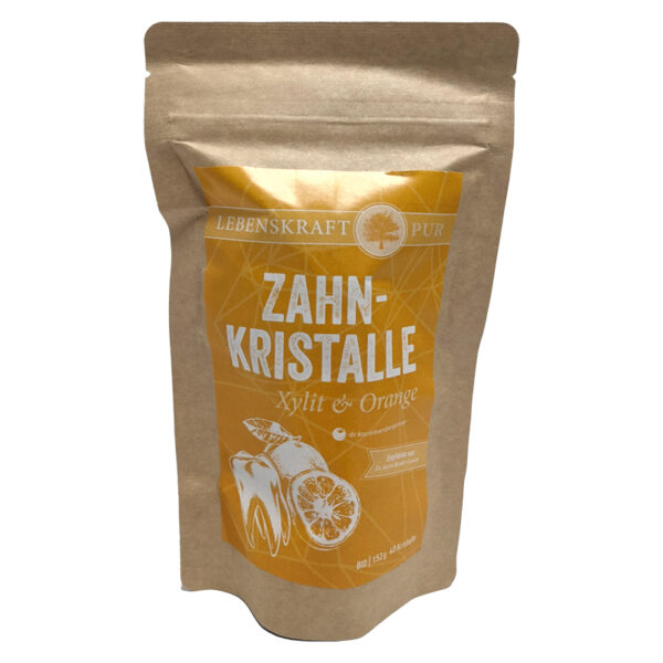 Zahnkristalle aus Xylit & Orange von Bio Passion Kristall - 152g